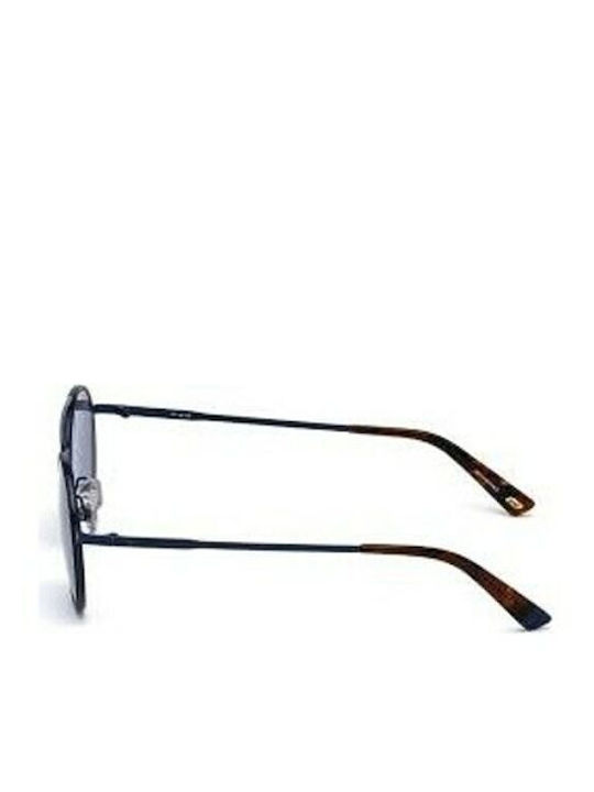 Web Men's Sunglasses with Black Metal Frame and Blue Lens WE0233 90V