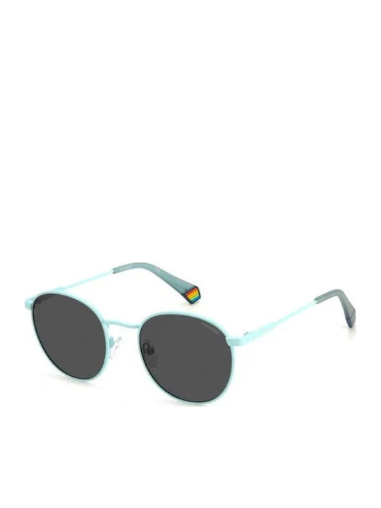 Polaroid Unisex Γυαλιά Ηλίου με Μπλε Μεταλλικό Σκελετό και Γκρι Polarized Φακό PLD6171/S MVU/M9