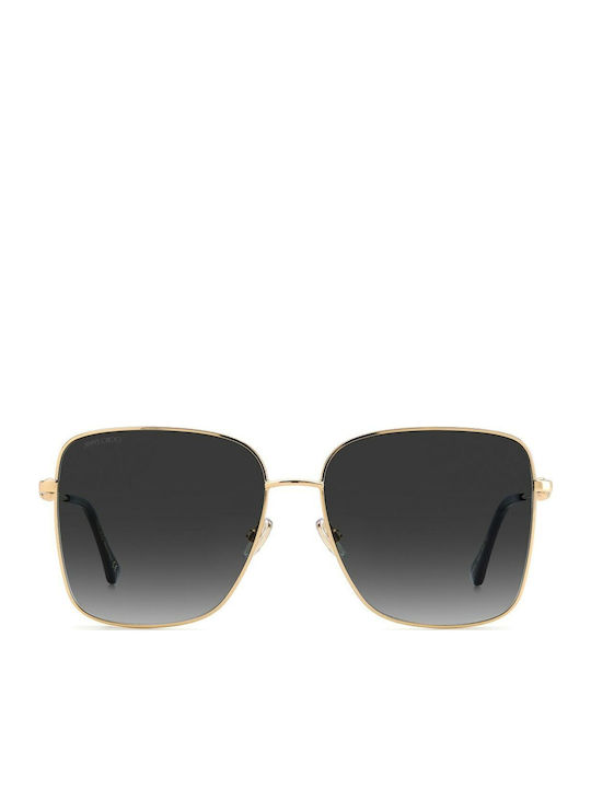 Jimmy Choo Women's Sunglasses with Gold Metal Frame and Gray Gradient Lens HESTER/S 2M2/9O