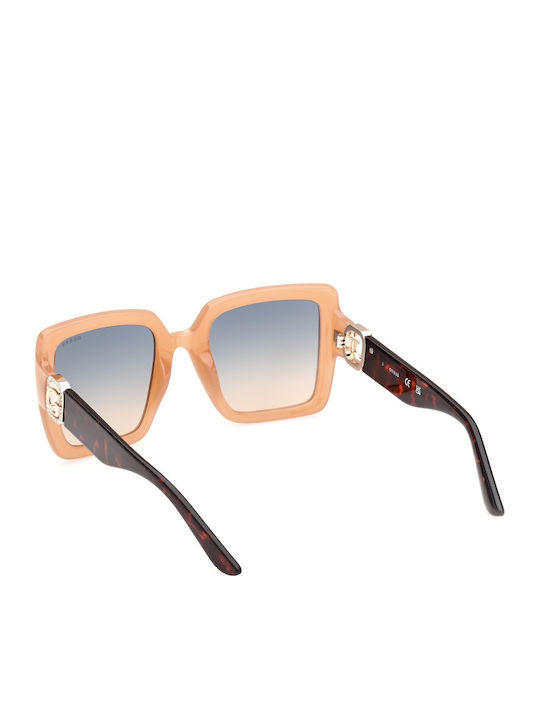 Guess Guess Women's Sunglasses with Black Horn-Rimmed Frame and Blue Gradient Lenses GU00103 57P