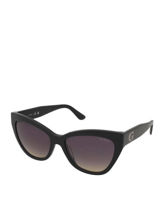 Guess Guess Women's Sunglasses with Black Horn-Rimmed Frame and Grey Gradient Lenses