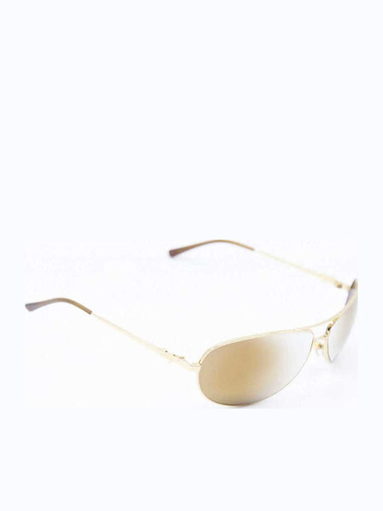 Dolce & Gabbana Women's Sunglasses with Gold Metallic Frame and Mirror Lenses DG6015 02F9