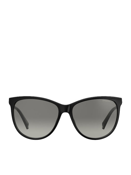 Polaroid Women's Sunglasses with Black Plastic Frame and Gray Gradient Polarized Lens PLD4066/S 807WJ