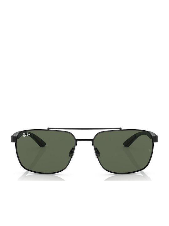 Ray Ban Унисекс Слънчеви Очила с Черна Метална Рамка и Зелени Стъкла RB3701 002/71