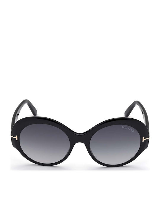 Tom Ford Women's Sunglasses with Black Plastic Frame and Black Gradient Lens FT0873 01B