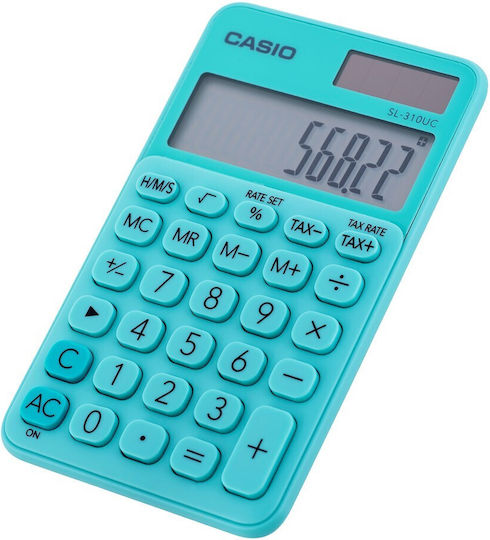 Casio SL-310UC Calculator Accounting Pocket 10 Digits in Green Color 1pcs