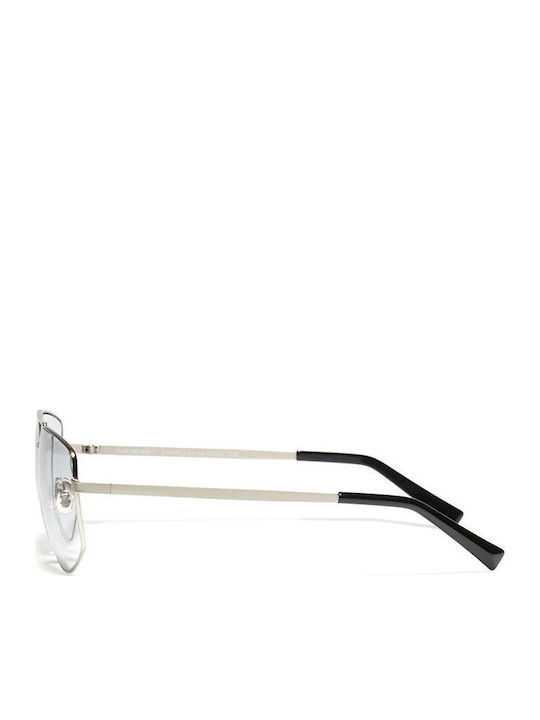 Bob Sdrunk Arnold Damen Sonnenbrille mit Silber Metall Gestell und Gray Linse