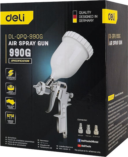 Deli Air Spray Paint Gun Floating Tumbler 1.5mm