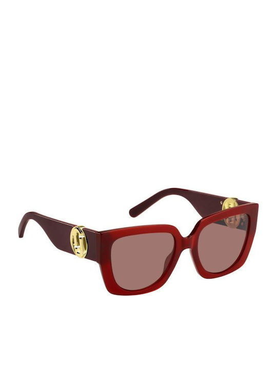 Marc Jacobs Women's Sunglasses with Burgundy Plastic Frame and Red Lens MARC 687/S C9A