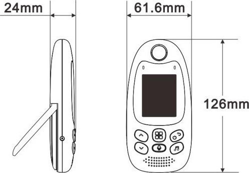 Wireless Baby Monitor 2 Inches