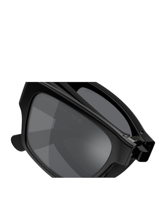Armani Exchange Унисекс Слънчеви Очила с Черна Пластмасова Рамка и Сиви Стъкла AX4141SU 80786G