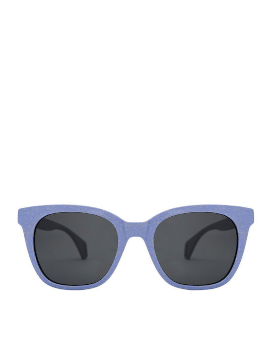 Mare Woman Sunglasses With Blue Horn-Rimmed Frame And Gray Polarized Lens 05-3308