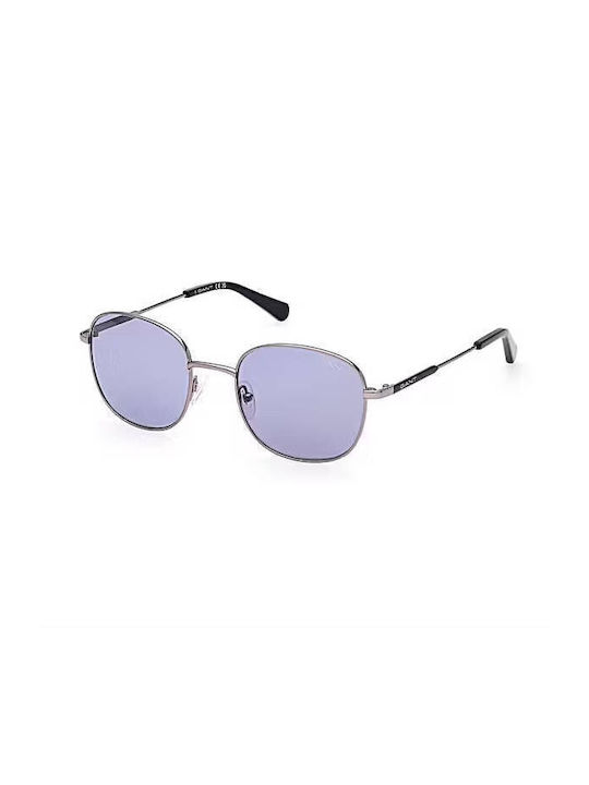 Gant Unisex Sunglasses with Gray Metal Frame and Light Blue Lens GA7222 14W