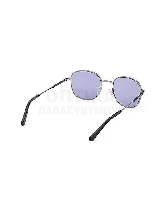 Gant Unisex Sunglasses with Gray Metal Frame and Light Blue Lens GA7222 14W