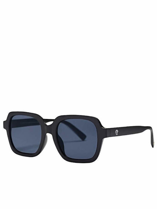 Chpo Jojo Women's Sunglasses with Black Plastic Frame and Black Lens 16133DD