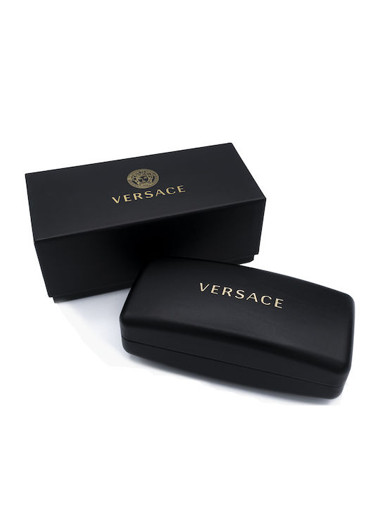 Versace Дамски Слънчеви Очила с Кафяв Костенурков Пластмасов Рамка и Сиви Стъкла