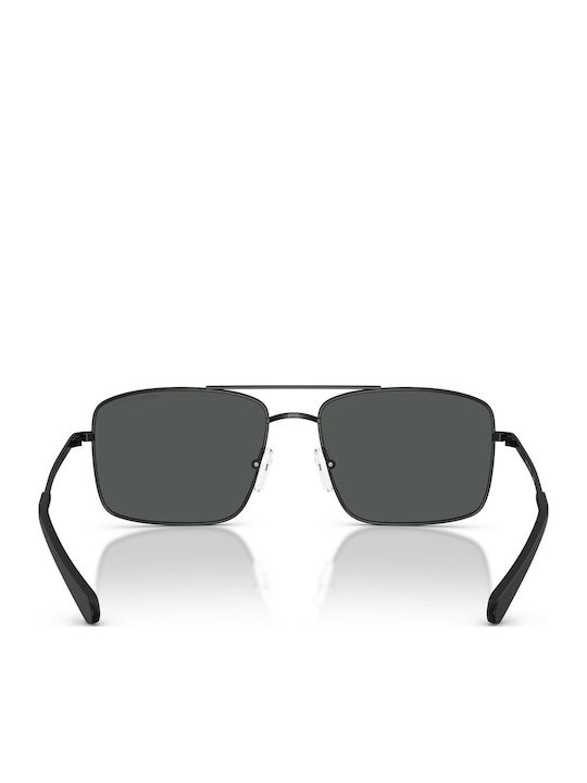Armani Exchange Men's Sunglasses with Black Metal Frame and Black Lens AX2054S 6000
