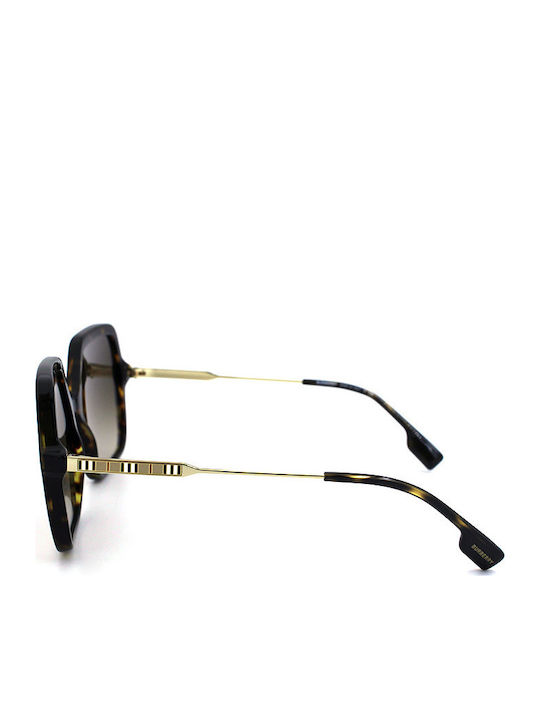 Burberry Isabella Women's Sunglasses with Brown Tartaruga Frame and Brown Gradient Lens BE4324 300213