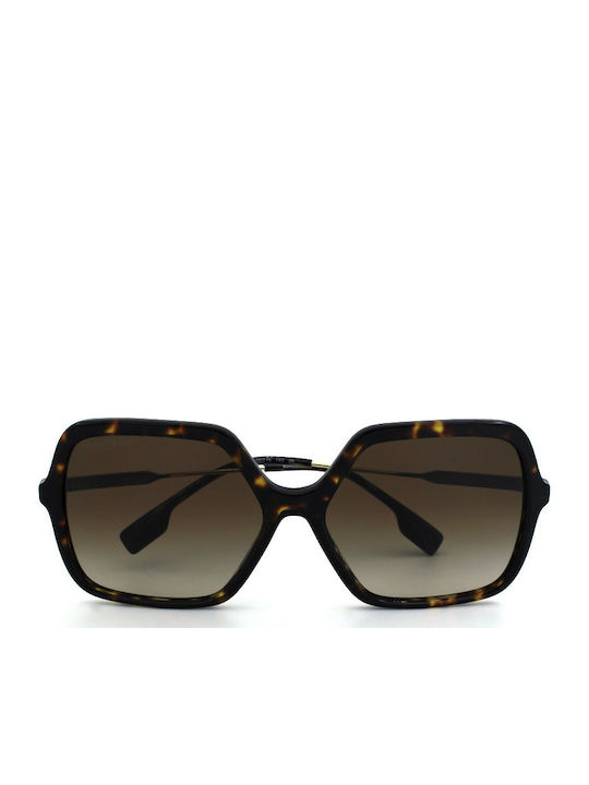 Burberry Isabella Women's Sunglasses with Brown Tartaruga Frame and Brown Gradient Lens BE4324 300213