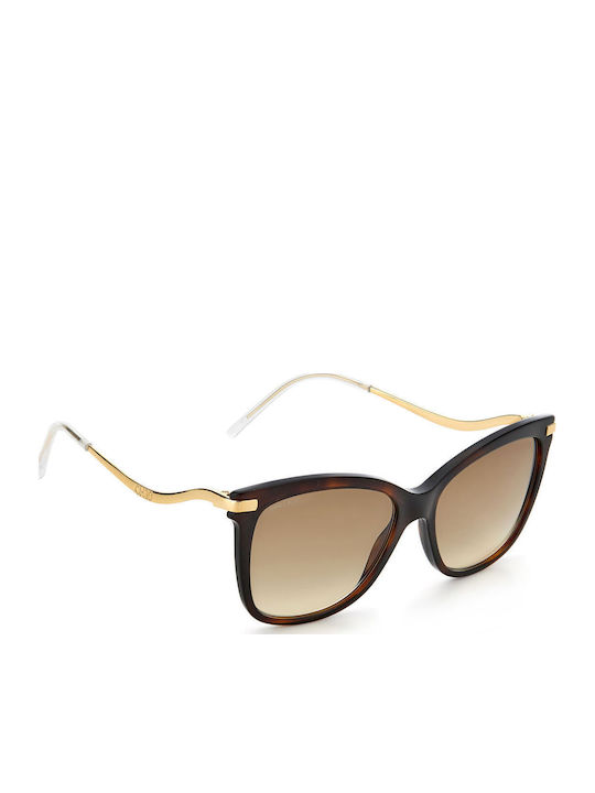 Jimmy Choo Steff/S Γυναικεία Γυαλιά Ηλίου με Καφέ Ταρταρούγα Σκελετό και Καφέ Ντεγκραντέ Φακό