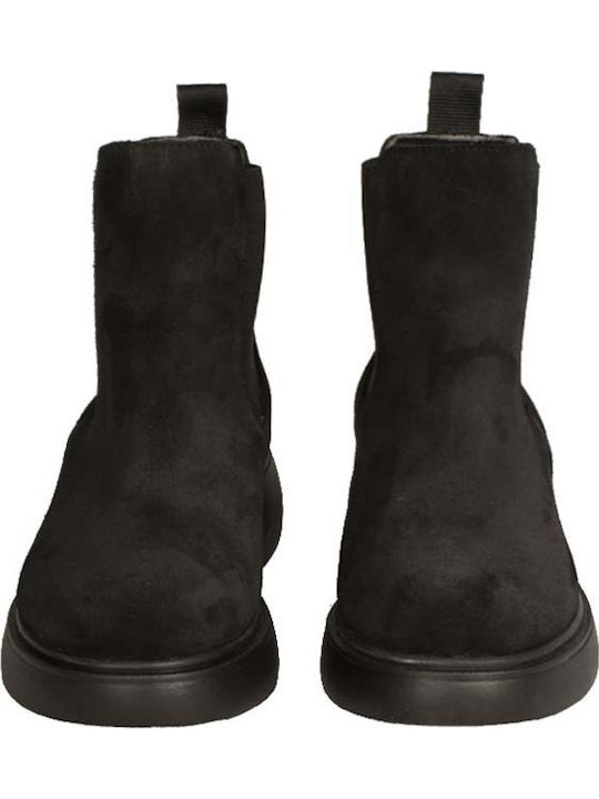 Suede Women's Ankle Boots Black