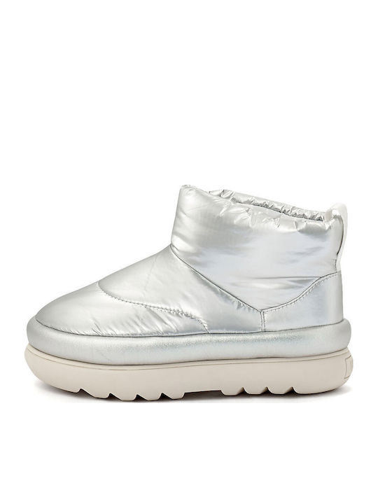 Classic Maxi Mini Women's Ankle Boots Silver 1135151-MSLV