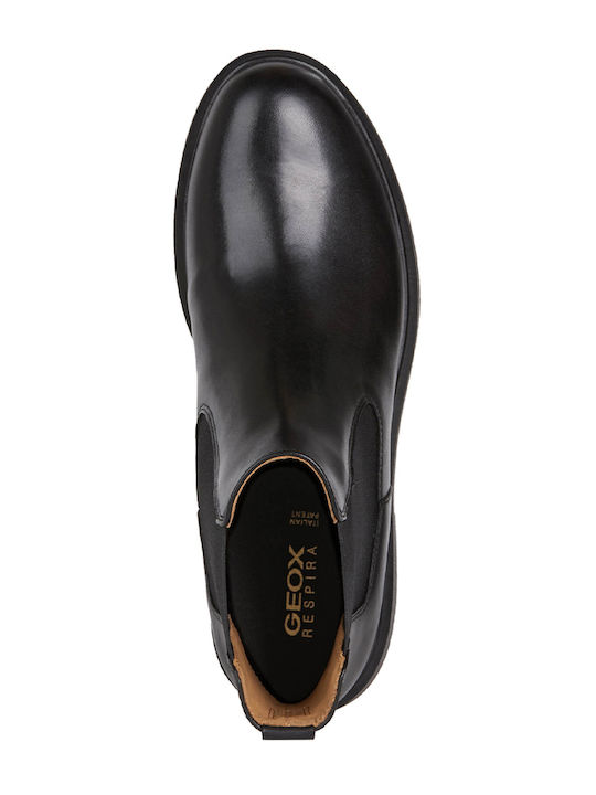 D Spherica Leather Women's Chelsea Boots Black
