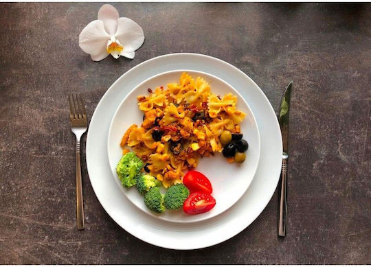 Emfasi Plate Soup made of Porcelain White with Diameter 22cm 6pcs