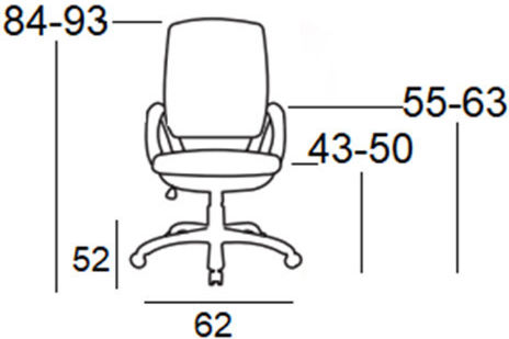 Zita Plus A1850 S Office Chair with Chrome Arms Blue