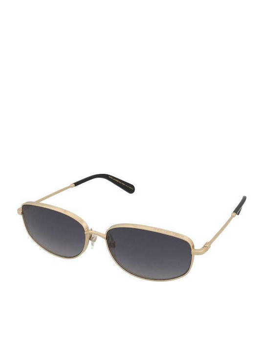 Marc Jacobs Unisex Sonnenbrillen mit Goldenem Metallrahmen und Grauen Verlaufsfarben Gläsern