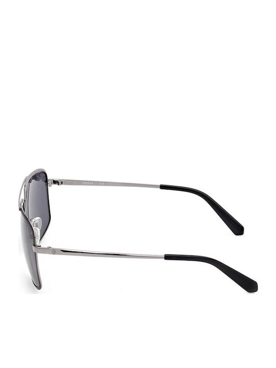 Guess Men's Sunglasses with Black Metallic Frame and Grey Polarized Lenses GU00167 09D