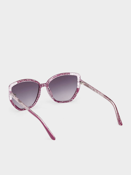 Guess Ochelari De Soare Pentru Femei Cu Ramă Violet Din Plastic Și Lentile Gri GU7882 81B