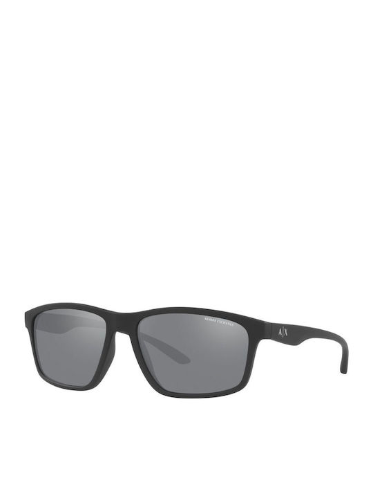 Armani Exchange Мъжки Слънчеви Очила с Черна Пластмасова Рамка и Сиви Стъкла AX4122S 80786G