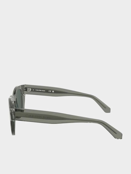 Calvin Klein Unisex Sunglasses with Gray Plastic Frame and Gray Lens CKJ25601S 057