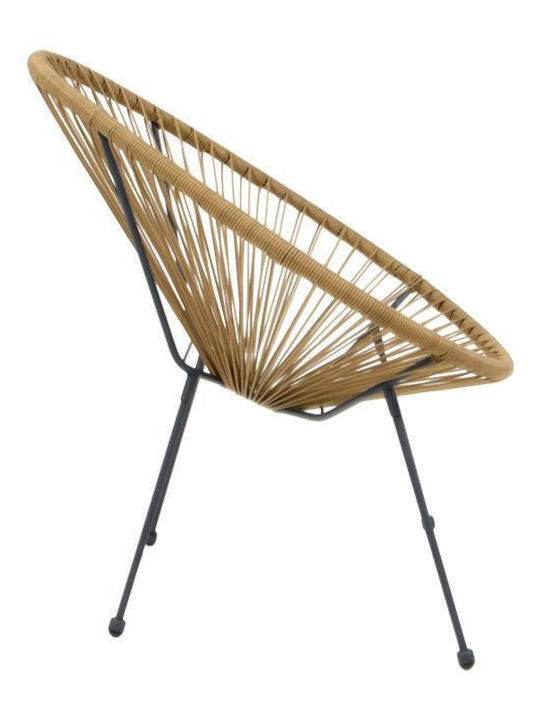 Outdoor-Sessel Rattan Morena Coffee 70x74x85εκ.