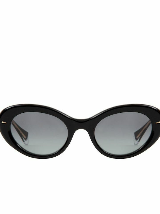 Gigi Barcelona Giulietta Women's Sunglasses with Black Plastic Frame and Black Gradient Lens 6654/1