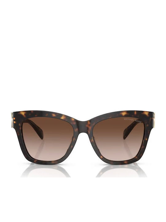 Michael Kors Empire Square Women's Sunglasses with Brown Tartaruga Plastic Frame and Brown Gradient Lens MK2182U 300613