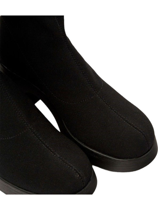 Malaya Thelma Women's Ankle Boots with Medium Heel Black
