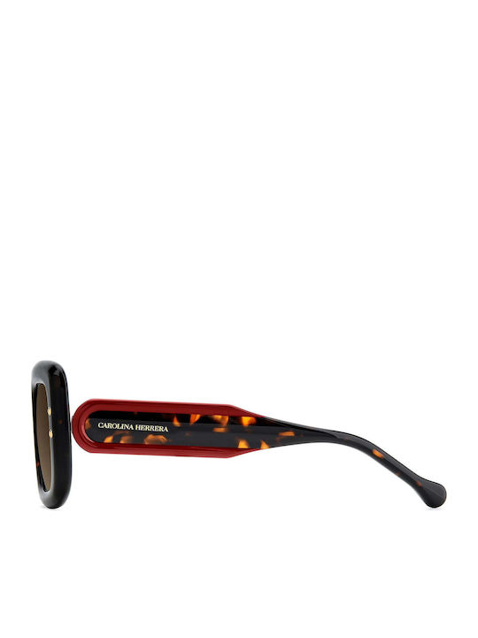 Carolina Herrera Women's Sunglasses with Brown Tartaruga Plastic Frame and Brown Gradient Lens HER 0313/S 086/HA