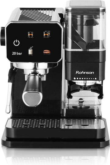 Rohnson Automatic Espresso Machine 1350W Pressure 20bar Brown R-98060