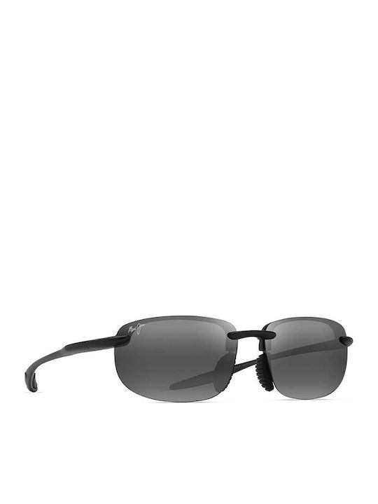 Maui Jim Ho'okipa Ανδρικά Γυαλιά Ηλίου με Μαύρο Μεταλλικό Σκελετό και Μαύρο Polarized Καθρέφτη Φακό