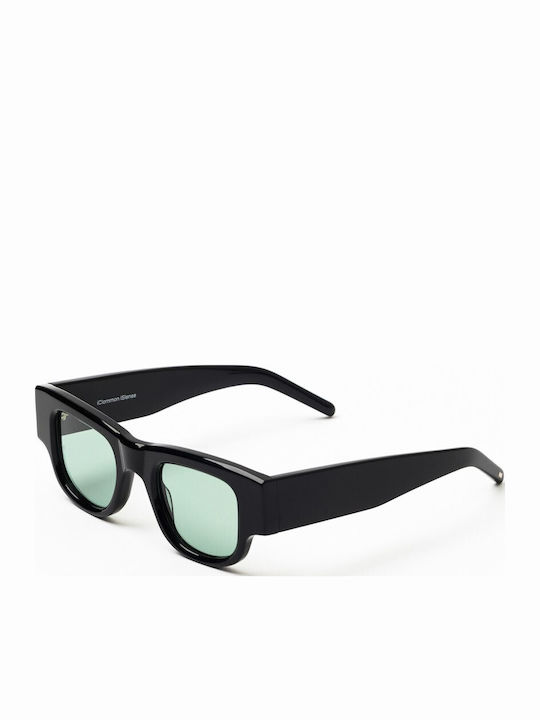 Common Sense Unisex Sunglasses with Brown Tartaruga Plastic Frame and Green Lens CS016