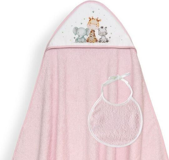 Interbaby Baby Bathrobe Hooded 100x100cm