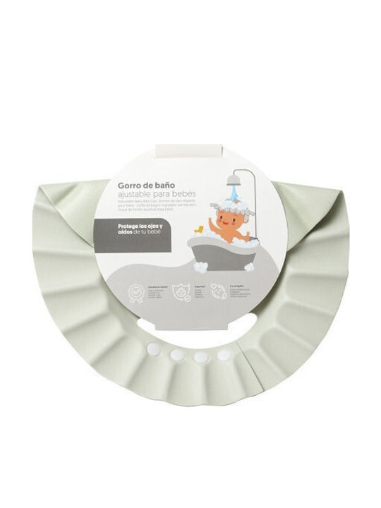 Interbaby Βρεφική Κάπα-Μπουρνούζι με Κουκούλα White-green 100x100εκ.