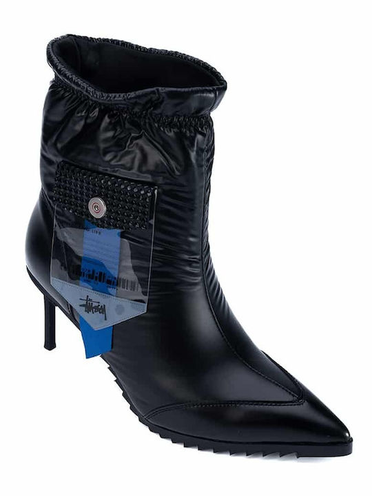 Timeloard Women's Ankle Boots with High Heel Black