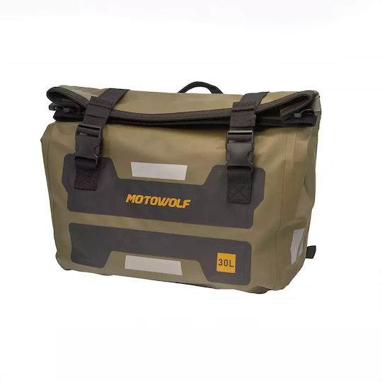 Motowolf Motorcycle Saddle Bags Set 30L in Green Color