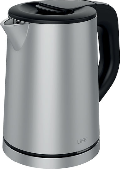 Life Galena Βραστήρας 800ml 1360W Ασημί