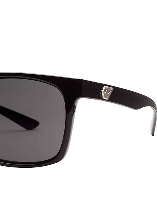 Volcom Alive Men's Sunglasses with Plastic Frame Gloss Black / Gray