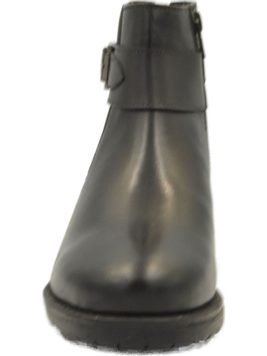 Stiefeletten Damen mit Pelz Schwarz