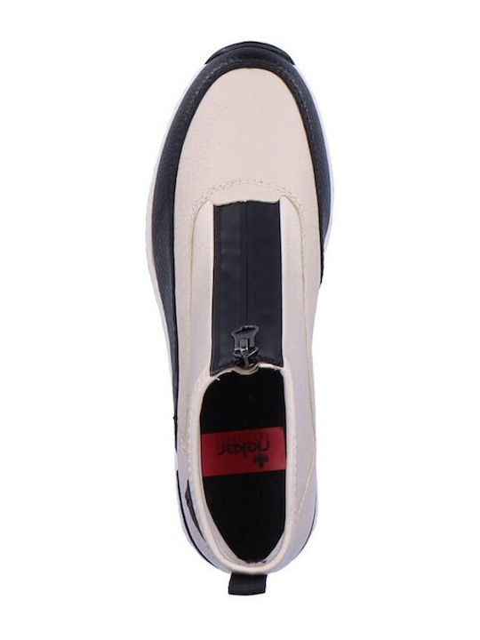 Stiefeletten Damen Beige